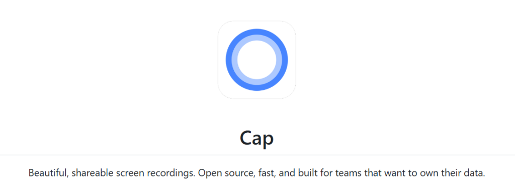 图片[1]-屏幕录制工具！GitHub 热度暴涨！开源免费录屏神器 Cap 强势出圈-新觅源码库