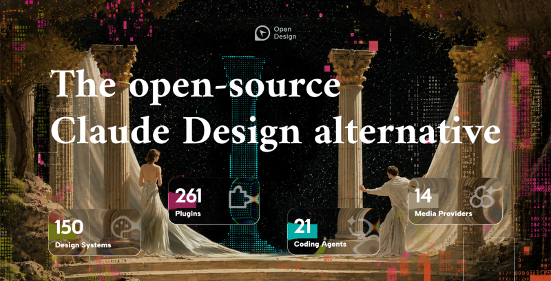 Open Design:本地优先开源 AI 设计引擎,对标 Claude Design 全链路原型工具-新觅源码库