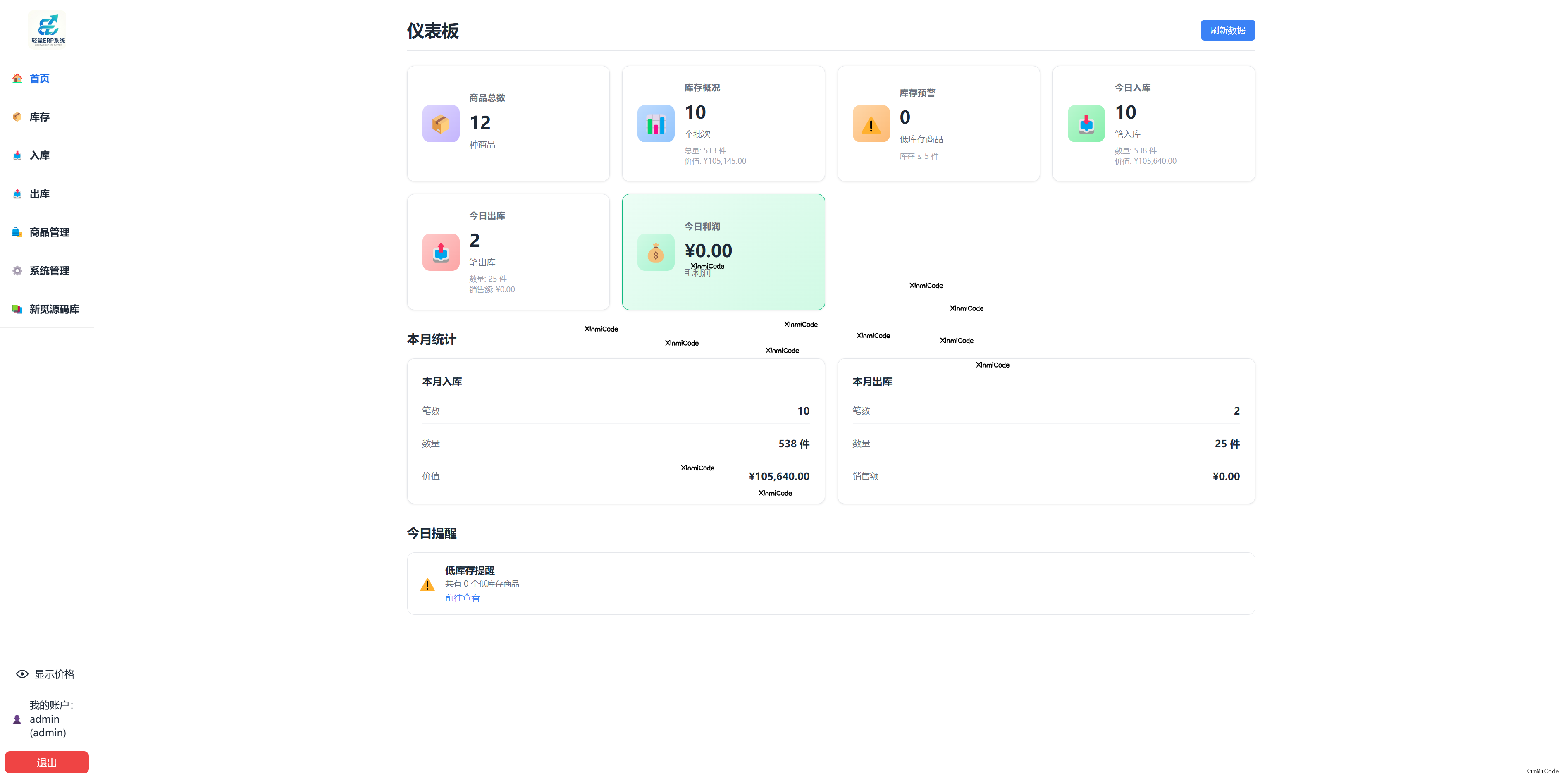 轻量ERP管理系统